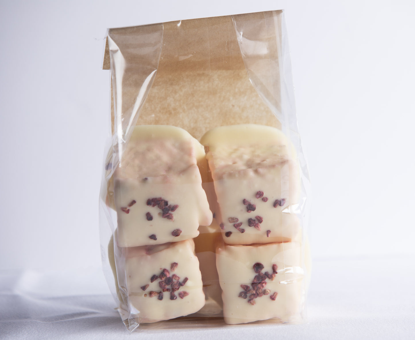 Hindbær & Hvid Chokoladeovertræk